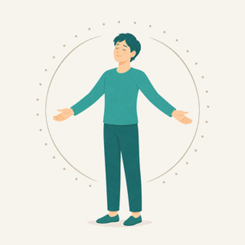 定期的に身体を整える方のイラスト